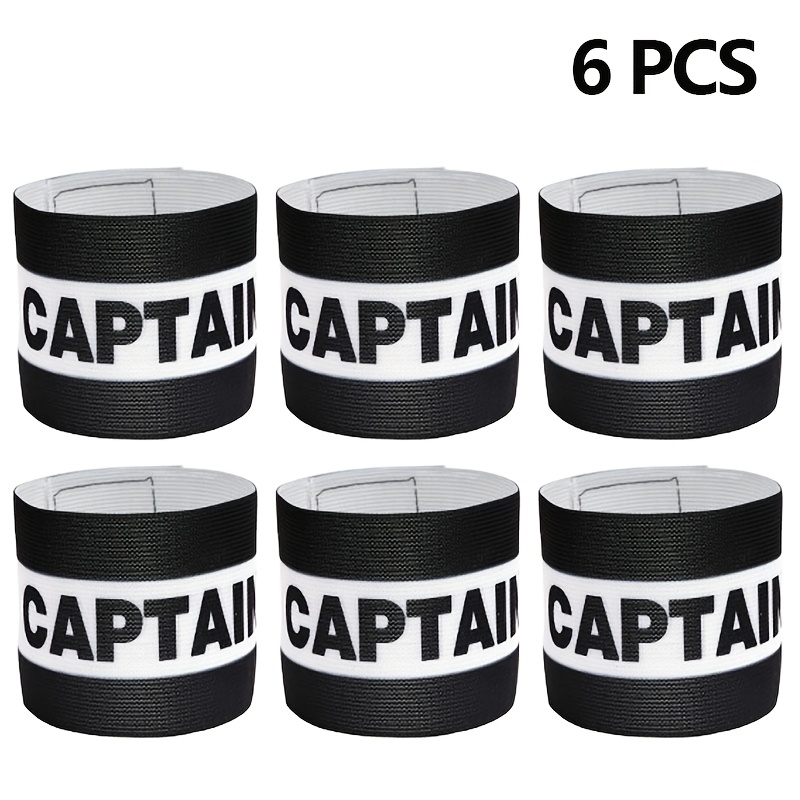 Team Sports - 6Pcs Adjustable Captain Armband Elastic Sports