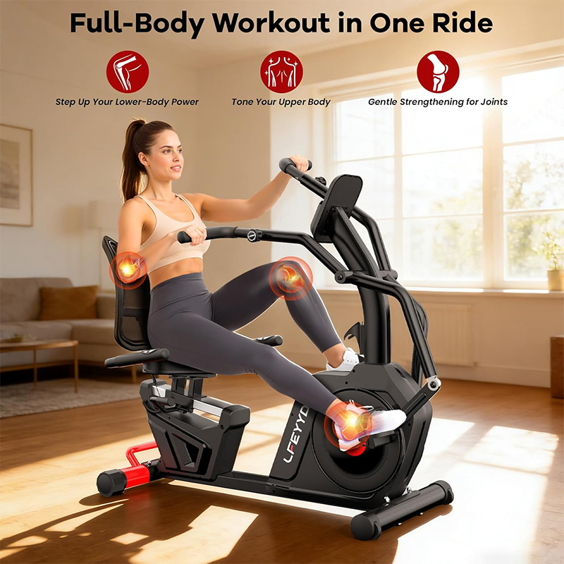 Pooboo Recumbent Exercise Bike - Exercise Bike Magnetic Resistance 评论和价格