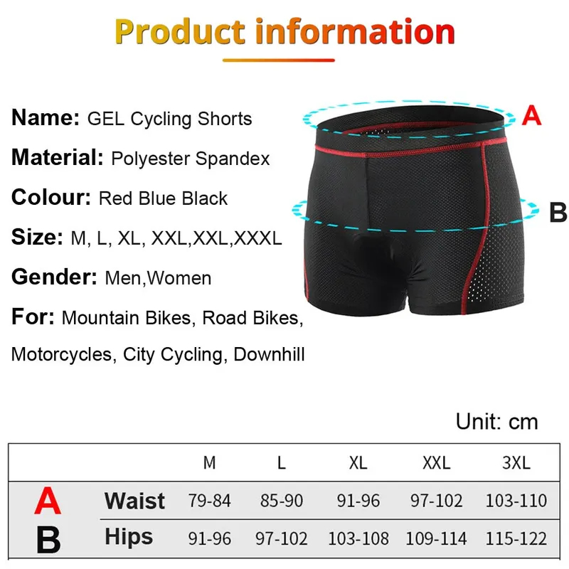 Men's 5D Gel Padded Mountain B - Padded Cycling Shorts 5D Gel 评论和价格