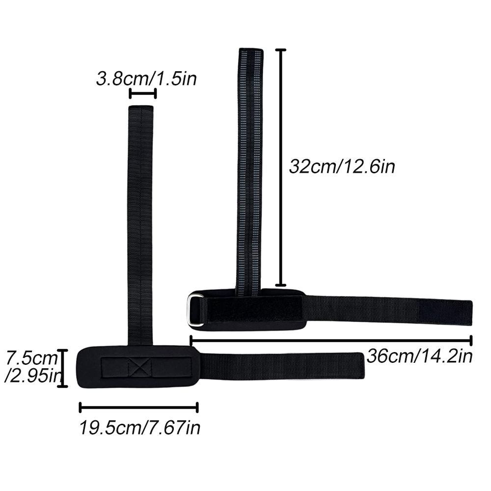 1 Pair Weight Lifting Straps w - Wrist Wraps Weightlifting Support 评论和价格