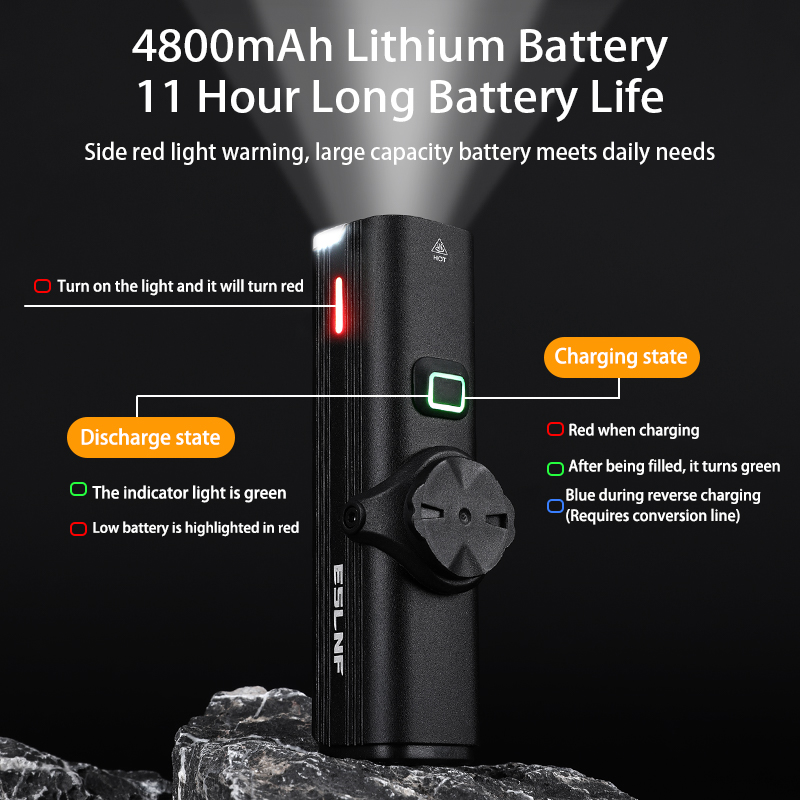 ESLNF Bicycle Headlight 1000 L - Rechargeable Bicycle Headlight 1000 Lumen 评论和价格