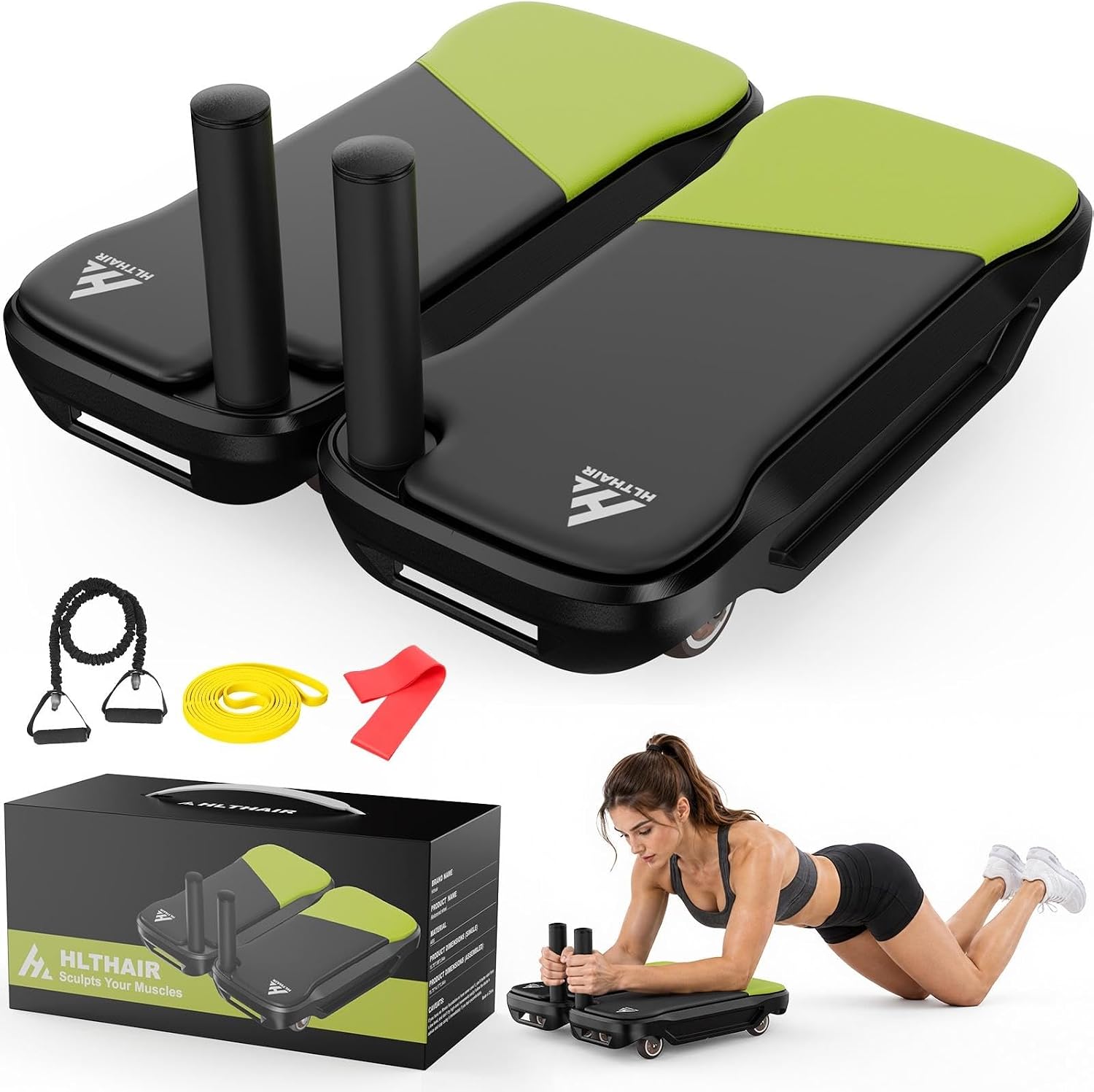 Ab Wheel Core Trainer with Det - Ab Roller Wheel With Elbow Support 评论和价格