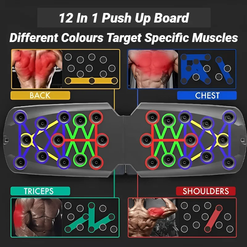 Portable Multifunctional Push  - Push Up Board Foldable Multi Function 评论和价格